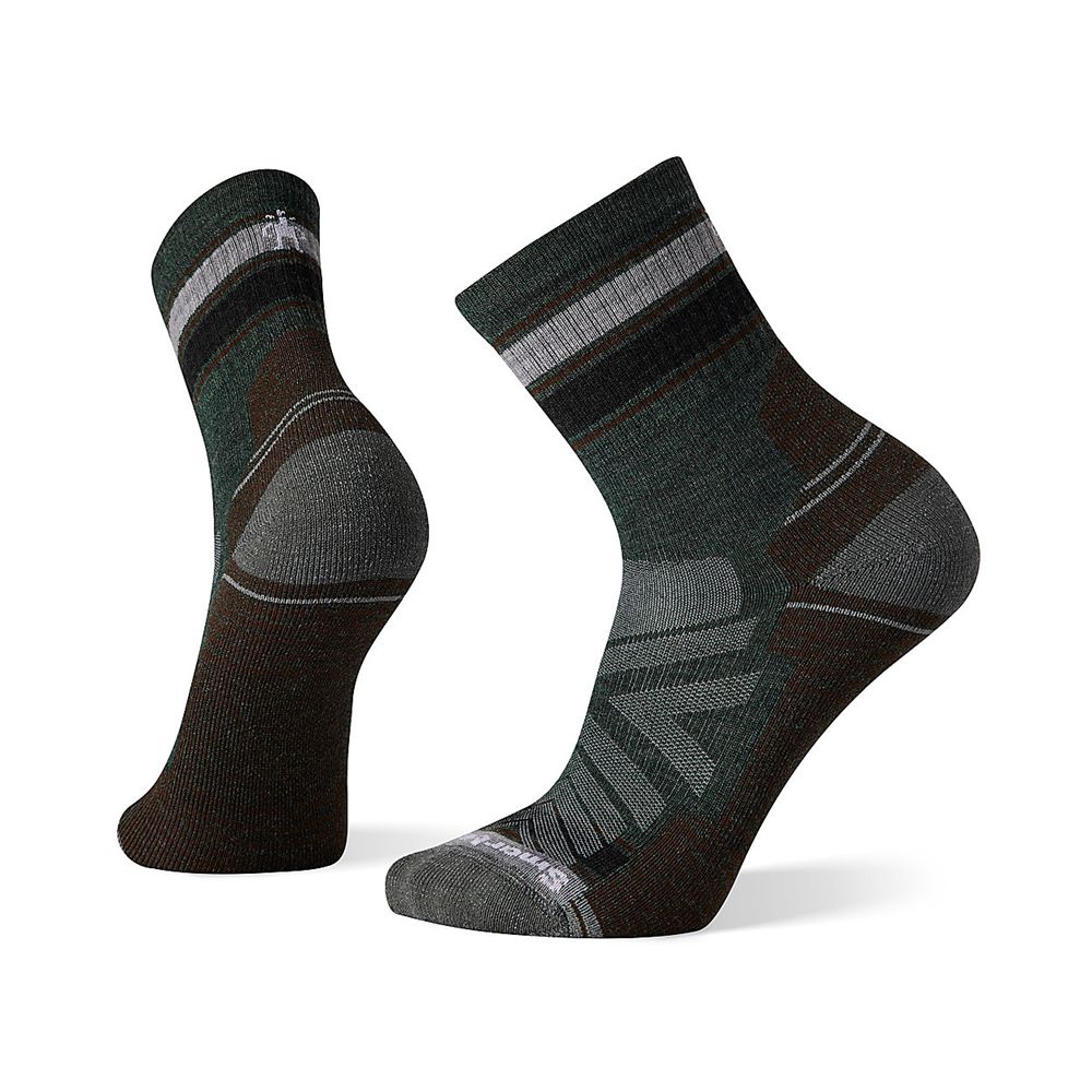 The North Face Socks Mens Australia - The North Face Performance Hike Light Cushion Striped Mid Crew